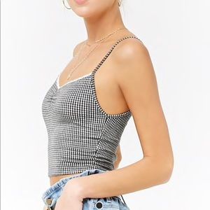 Gingham Crop Cami
